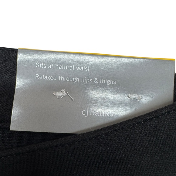 NWT CJ Banks Signature Slimming Moderately Curvy Tapered Leg Black Pants sz 18W - Picture 6 of 12